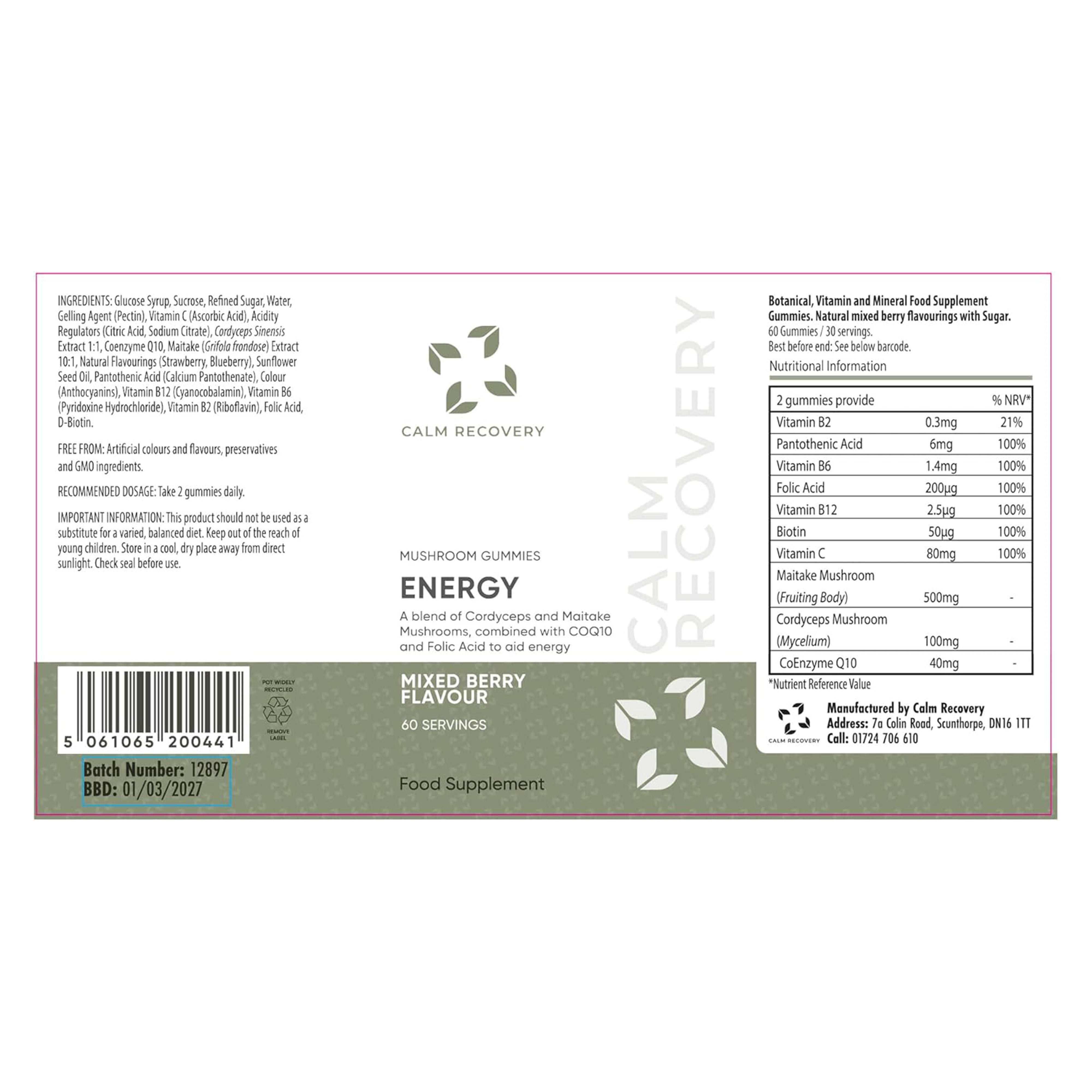 Energy Mushroom Gummies
