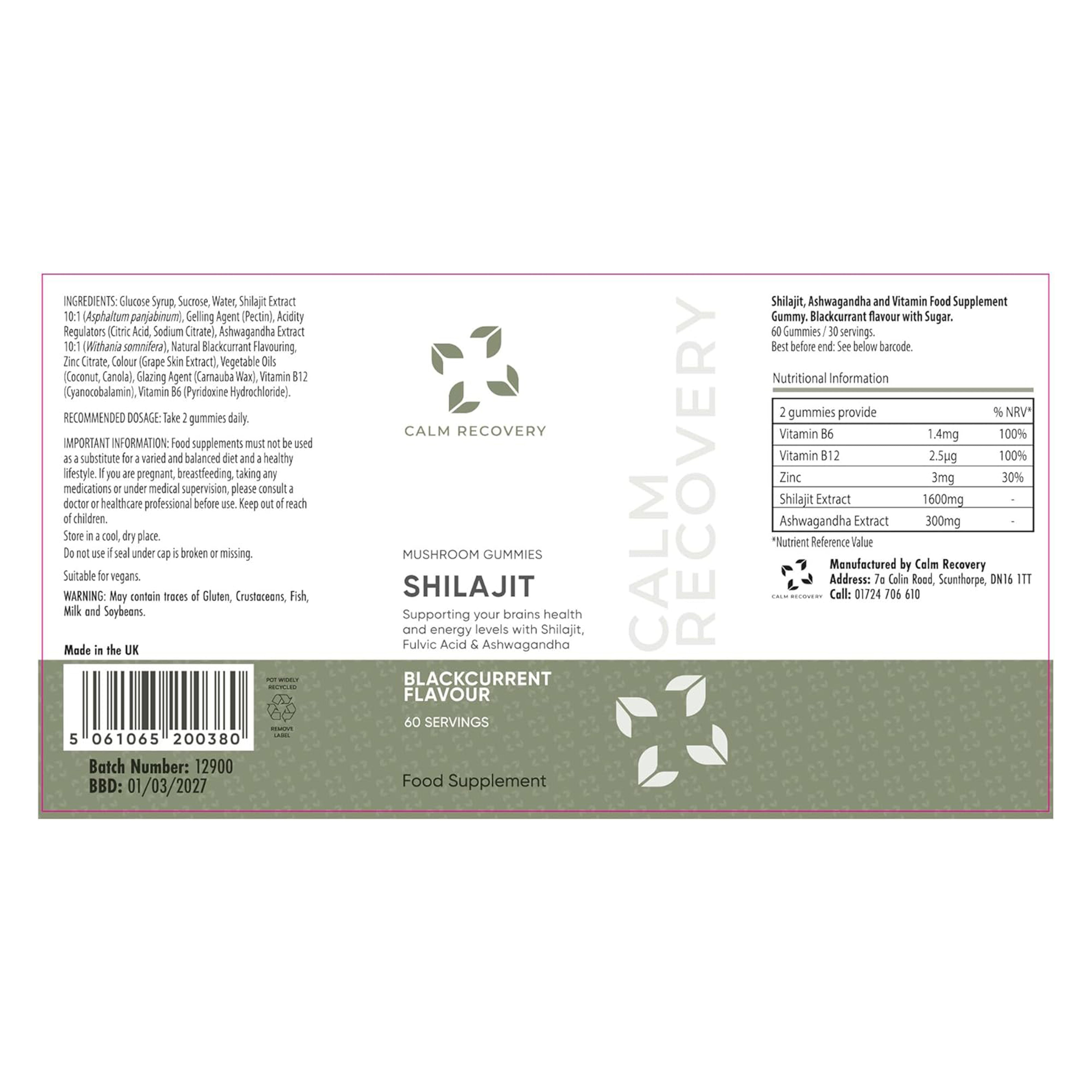 Shilajit Mushroom Gummies