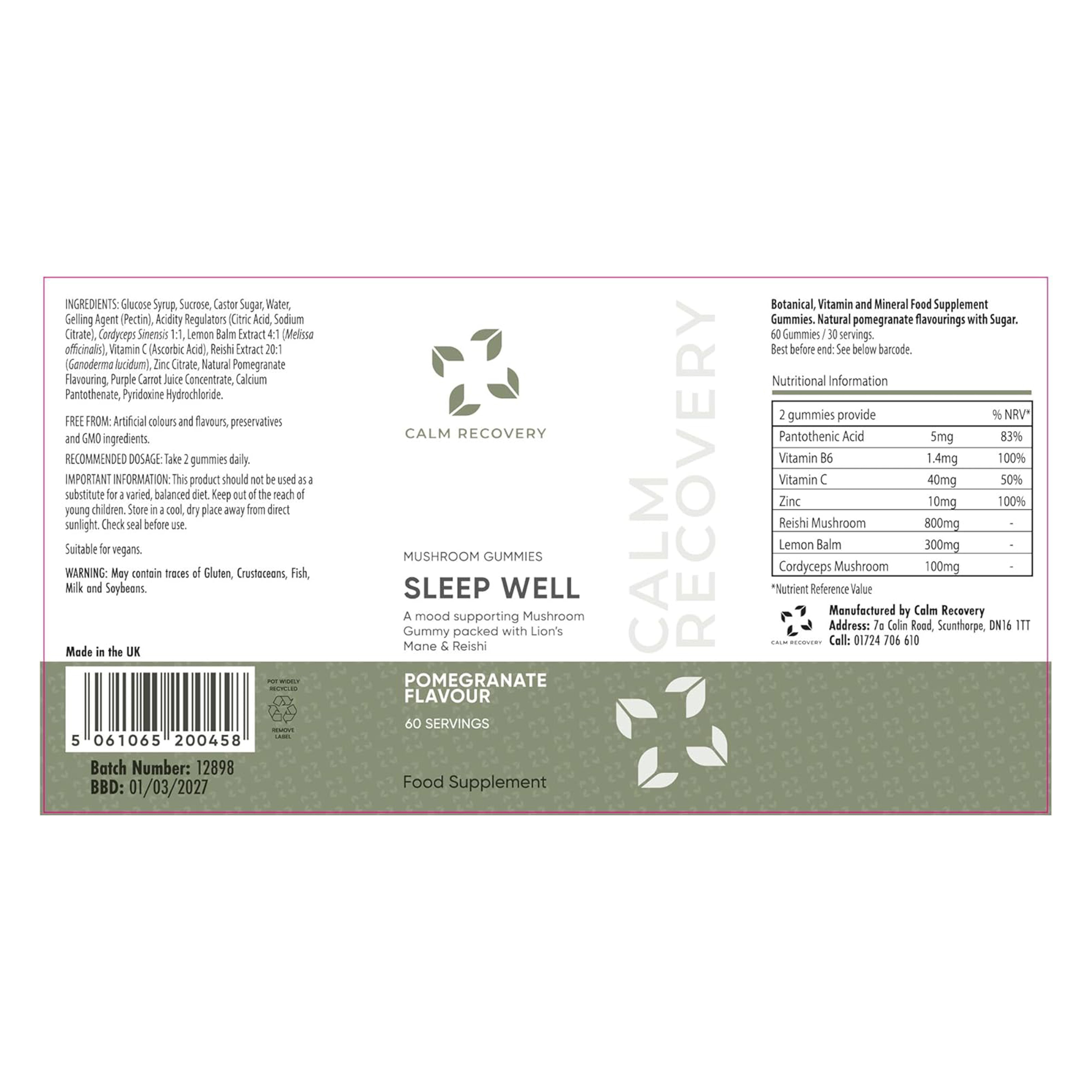 Sleep Well Mushroom Gummies